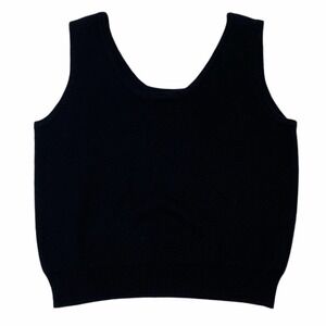 JACOBSON'S Black Scoop Neck Sleeveless Tank Top